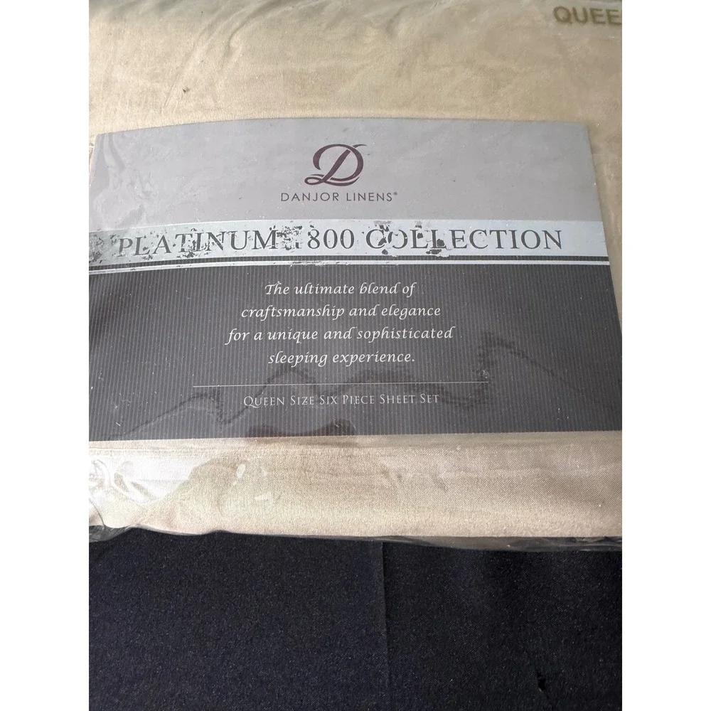 Danjor Linens Sheet Set Queen‎ Taupe Platinum 1800 Collection 6 Piece Microfiber